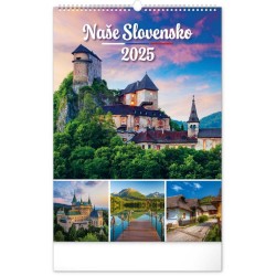 Nástenný kalendár Naše Slovensko 2024, 33 x 46 cm