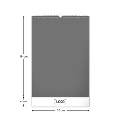 Nástenný kalendár Kvety 2024, 33 x 46 cm