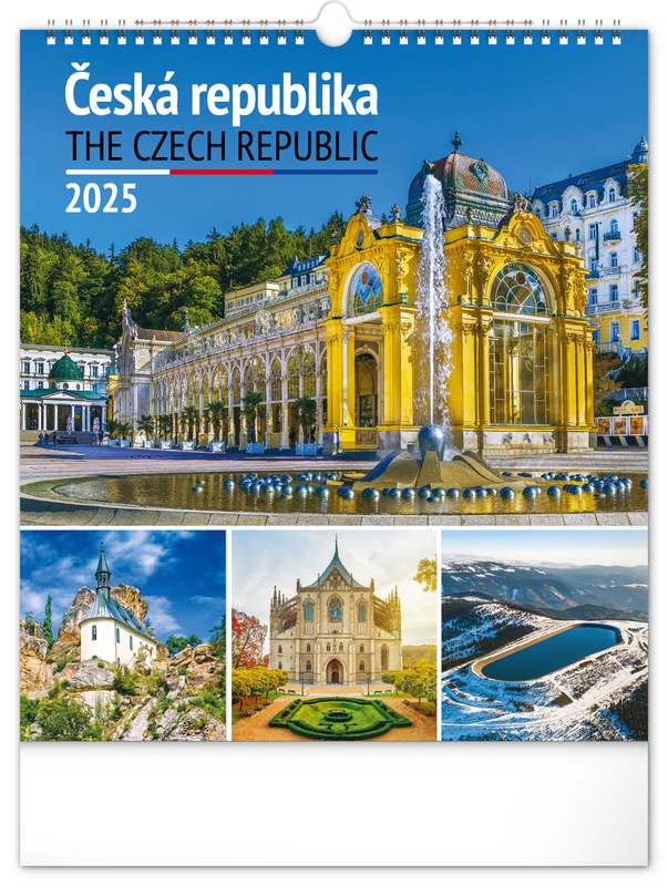 Nástěnný kalendář Česká republika 2024, 30 x 34 cm