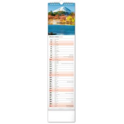 Nástěnný kalendář Krajina 2024, 12 x 48 cm