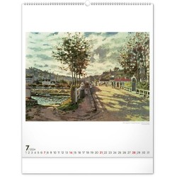 Nástěnný kalendář Claude Monet 2024, 48 x 56 cm