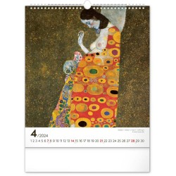 Nástěnný kalendář Gustav Klimt 2024, 30 x 34 cm