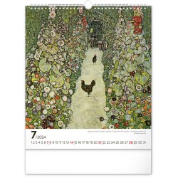 Nástěnný kalendář Gustav Klimt 2024, 30 x 34 cm