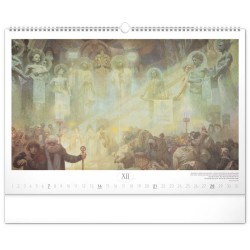 Nástěnný kalendář Slovanská epopej - Alfons Mucha 2024, 48 x 33 cm