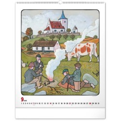 Nástěnný kalendář Josef Lada 2024, 48 x 56 cm