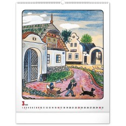 Nástěnný kalendář Josef Lada 2024, 48 x 56 cm