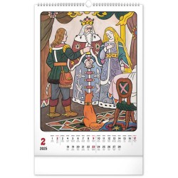 Nástěnný kalendář Josef Lada - Měsíce 2024, 33 x 46 cm