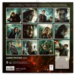 Poznámkový kalendář Harry Potter 2024, 30 x 30 cm