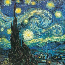Poznámkový kalendář Vincent van Gogh 2024, 30 x 30 cm