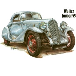 Poznámkový kalendář Classic Cars - Václav Zapadlík, 2024, 30 x 30 cm