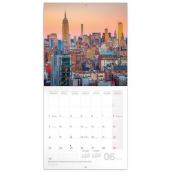 Poznámkový kalendář New York 2024, 30 x 30 cm