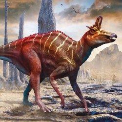 Poznámkový kalendář Dinosauři 2024, 30 x 30 cm