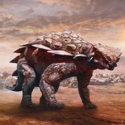 Poznámkový kalendář Dinosauři 2024, 30 x 30 cm