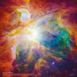 Poznámkový kalendář NASA 2024, 30 x 30 cm