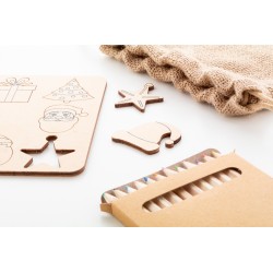 Ravya hra na vybarvení na přizpůsobení vánočních tvarů