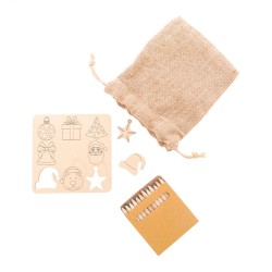 Ravya hra na vybarvení na přizpůsobení vánočních tvarů