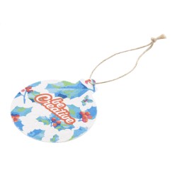 CreaJul Seed vlastní vánoční ozdoba na stromeček ze semínkového papíru, kulatá