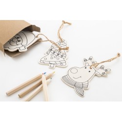 Oppland vánoční ozdoby na vybarvení na stromeček