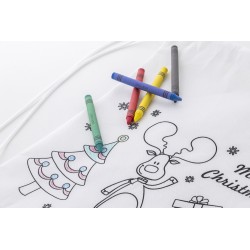 Julfar Bag A vánoční vak na stažení šňůrkou na vybarvení