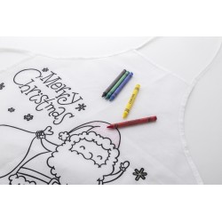 Julfar Cook vánoční zástěra pro děti na vybarvení