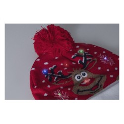 Norrsken Vánoční LED zimní čepice, sob