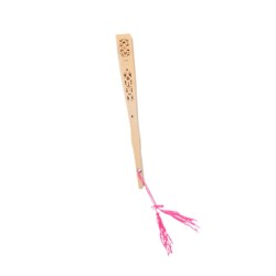 Madera Vějíř s vyřezávanými žebry