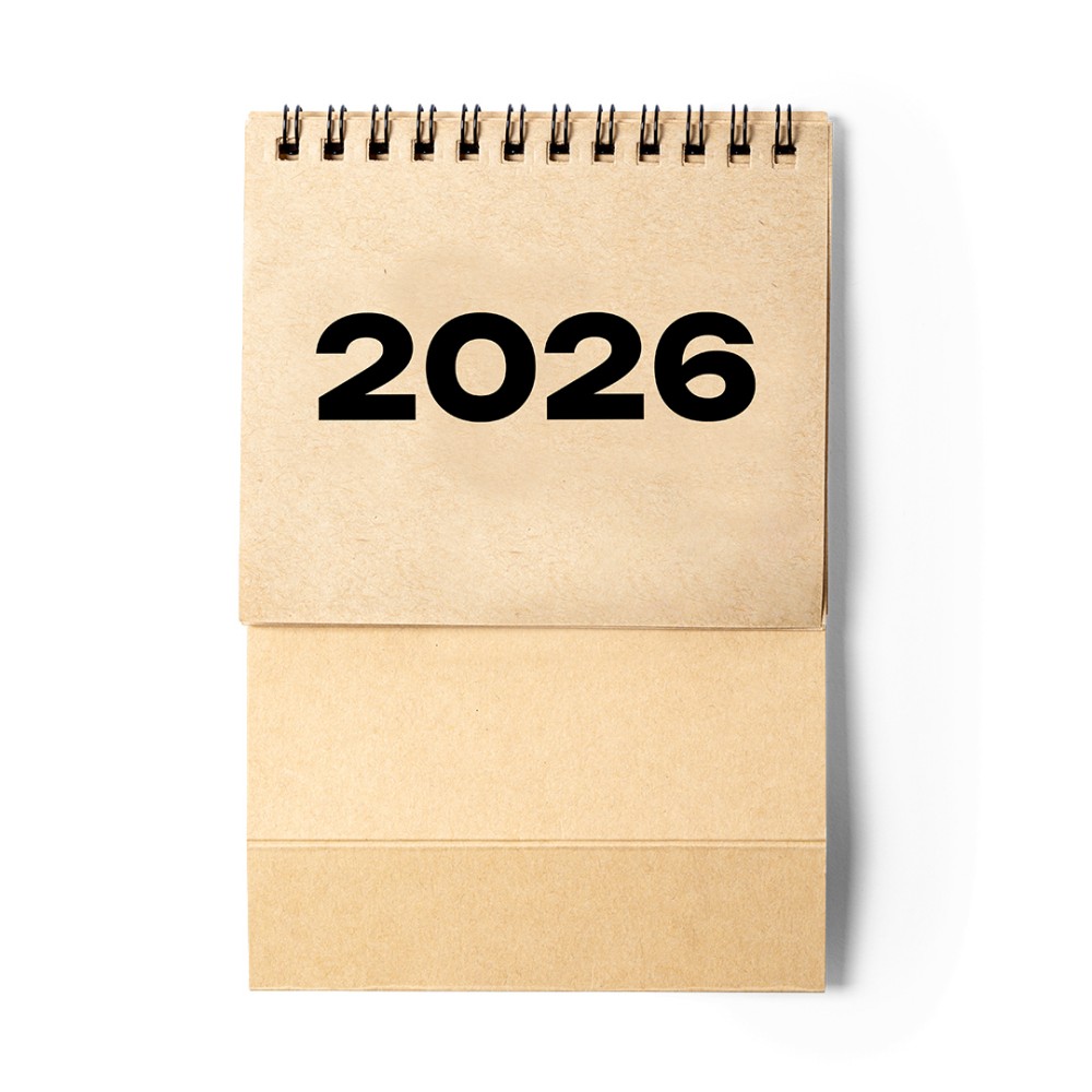 Lasow Stolní kalendář z recyklovaného kartonu