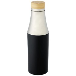 Nerezová termo láhev o objemu 540 ml s měděnou vakuovou izolací a bambusovým víčkem Hulan