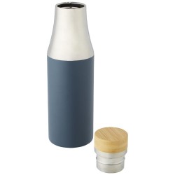 Nerezová termo láhev o objemu 540 ml s měděnou vakuovou izolací a bambusovým víčkem Hulan