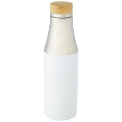 Nerezová termo láhev o objemu 540 ml s měděnou vakuovou izolací a bambusovým víčkem Hulan