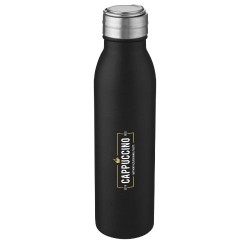 Sportovní lahev z nerezové oceli o objemu 700 ml s kovovým poutkem Harper