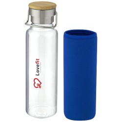 Skleněná láhev o objemu 660 ml s neoprenovým pouzdremThor