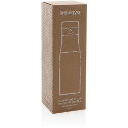 Skleněná láhev Ukiyo sledující pitný režim