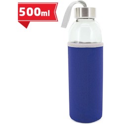 Průhledná láhev skleněná