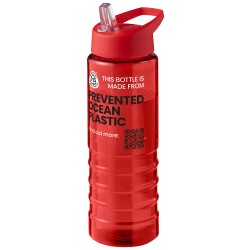 Sportovní lahev s výlevkovitým víčkem o objemu 750 ml  H2O Active Eco Treble