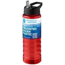 Sportovní lahev s výlevkovitým víčkem o objemu 750 ml  H2O Active Eco Treble