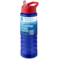 Sportovní lahev s výlevkovitým víčkem o objemu 750 ml  H2O Active Eco Treble