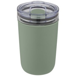 Skleněný kelímek o objemu 420 ml s vnější stěnou z recyklovaného plastu Bello