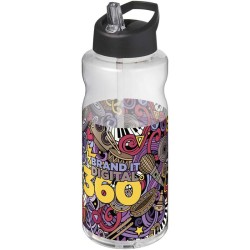 H2O Active Big Base litrová sportovní láhev s víčkem s hubicí