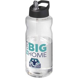 H2O Active Big Base litrová sportovní láhev s víčkem s hubicí
