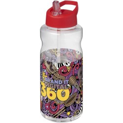 H2O Active Big Base litrová sportovní láhev s víčkem s hubicí