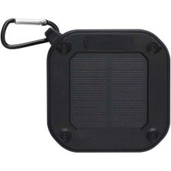 Solo 3W IPX5 solární Bluetooth reproduktor z RCS recyklovaného plastu s karabinou