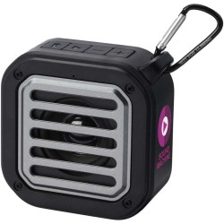 Solo 3W IPX5 solární Bluetooth reproduktor z RCS recyklovaného plastu s karabinou