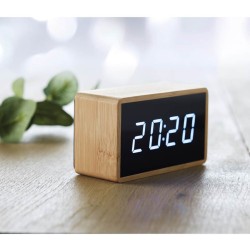 Miri clock Budík v bambusovém krytu