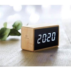 Miri clock Budík v bambusovém krytu