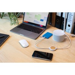 Kabel 3 v 1 s bambusovou bezdrátovou nabíječkou 5W