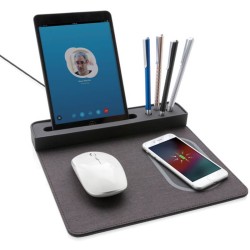 Air podložka pod myš s bezdrátovým nabíjením a USB