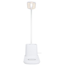 Stolní lampa a organizér s bezdrátovou nabíječkou Bright