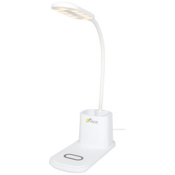 Stolní lampa a organizér s bezdrátovou nabíječkou Bright