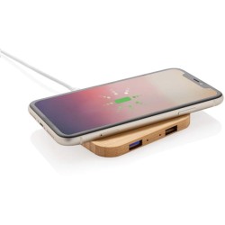 Bezdrátová nabíječka 5W s USB z FSC bambusu